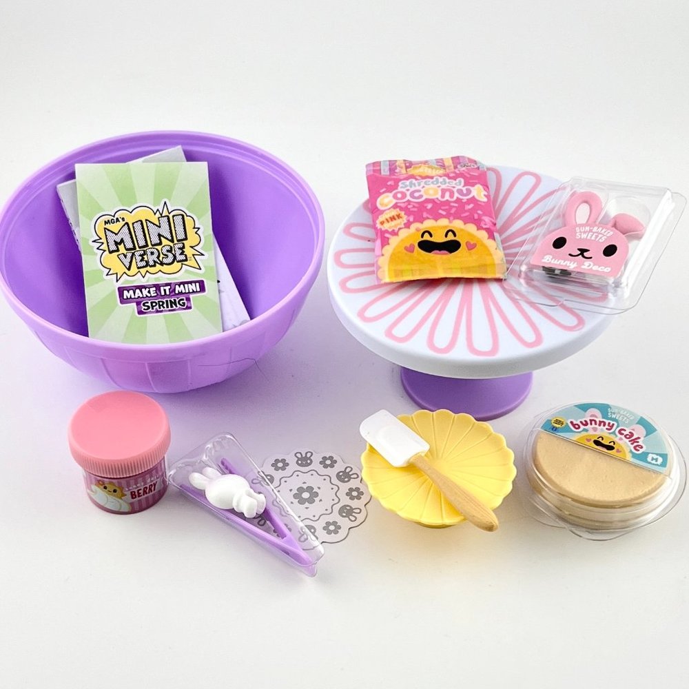 MGA Miniverse Make It Mini Spring 2025 Easter Bunny Cake